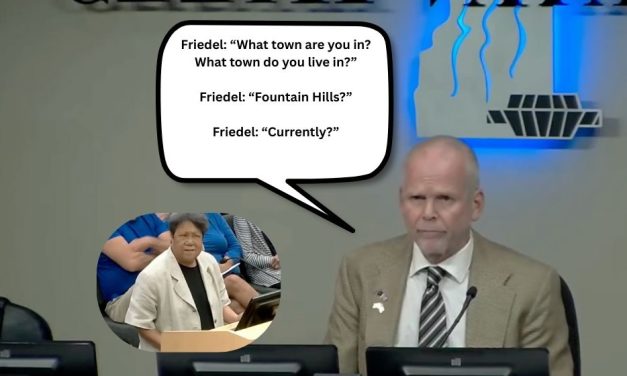 Mayor Friedel Questions Long-Time Resident’s Right to Speak