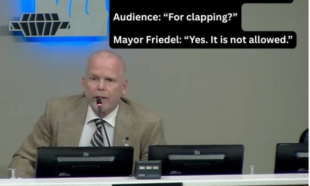 Mayor Friedel’s Double Standard on Decorum