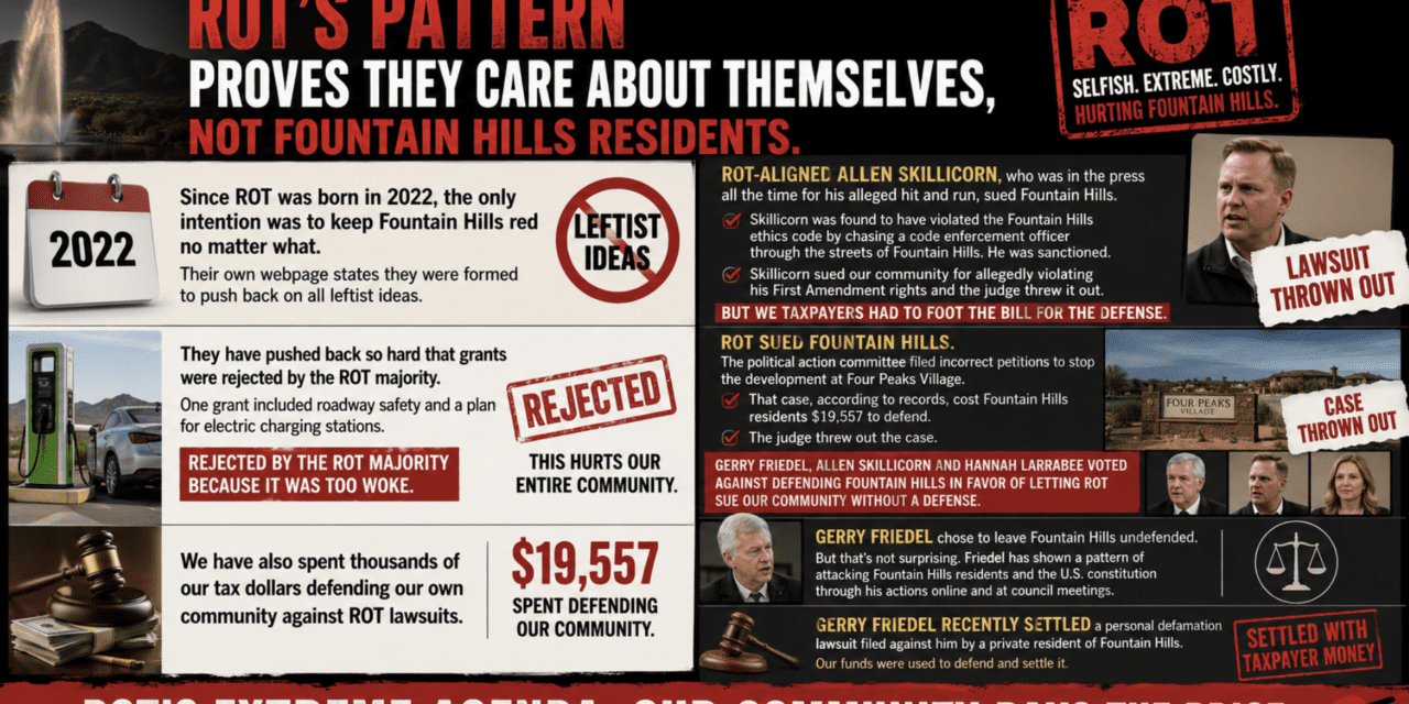 Why Should Fountain Hills Residents Trust Reclaim Our Town?